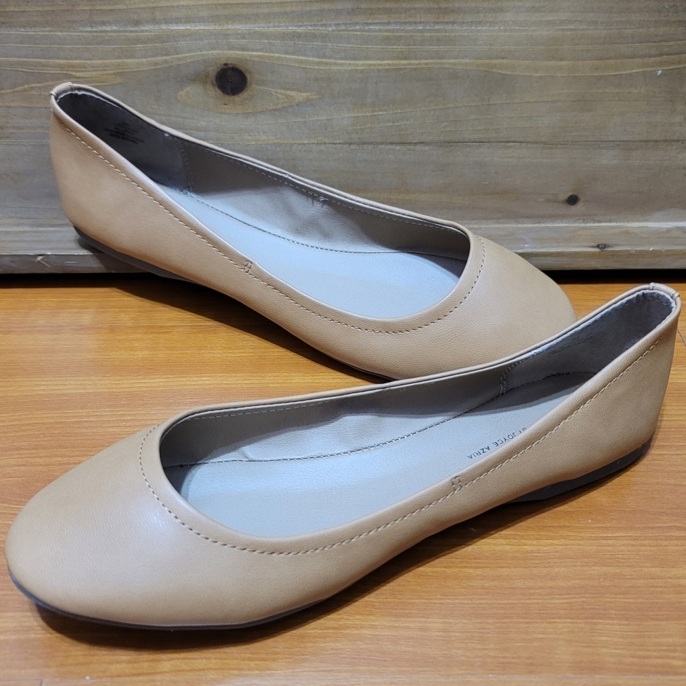 Rohb Corsica II Cognac Ballerina Flats Sz 10